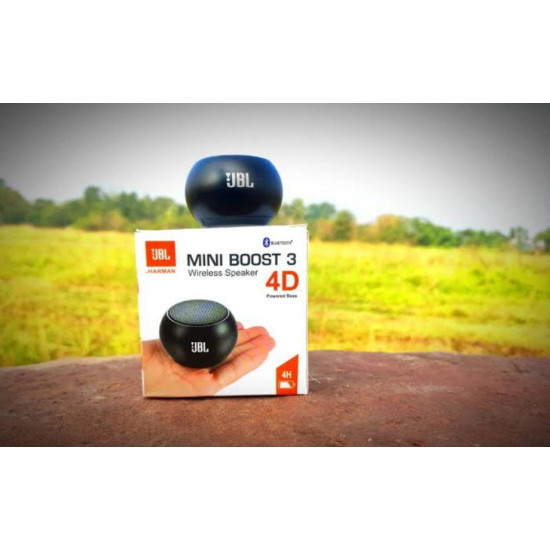 JBL mini boost 3 portable wireless bluetooth speaker with 4 hours battery backup 